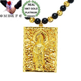 Vintage GUANYIN 18KT Pendant Necklace NL166