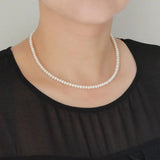 Delicate Natural Small Pearl Beaded Necklace