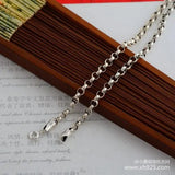 925 Thai Silver Necklace 3.5mm Thick Long Female