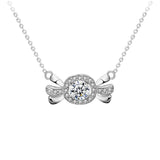 D Moissanite Necklace 925 Sterling Silver Women Bride Wedding Jewelry