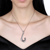Vintage 925 Sterling Silver Anchor Pendant Necklace
