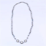 Baroque Pearls Necklace with 8-9mm Stone