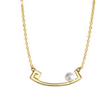 Vintage 925 Silver Pearl Pendant Necklace