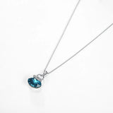 Frog Pendant Necklace 925 Silver Heart Bag Lady Party Necklaces