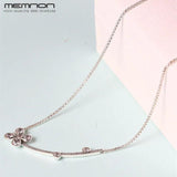 925 Sterling Silver Flower Necklace for Women