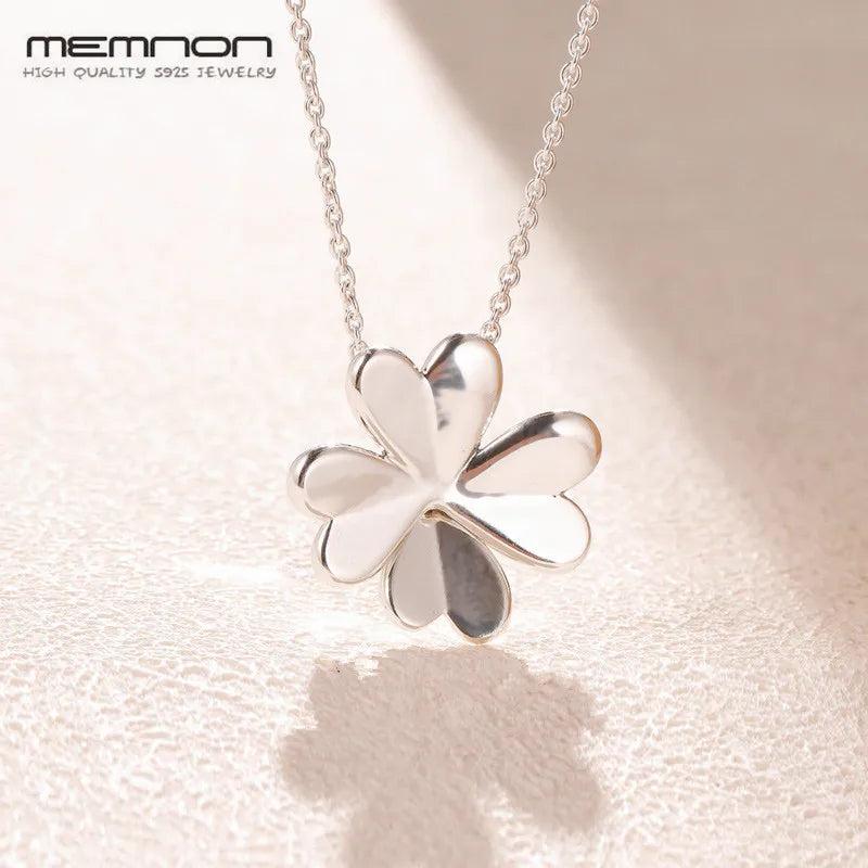 925 Sterling Silver Four-Leaf Clover Necklaces for Women