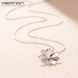 925 Sterling Silver Four-Leaf Clover Necklaces for Women