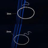 925 Silver Diamond Chokers Tennis Necklace for Women