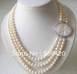 3-Row 7-8MM Freshwater Pearl Necklace