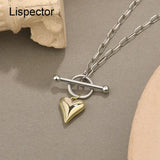 925 Silver Heart Pendant Necklaces for Women Minimalist Light Necklace
