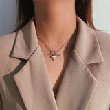 925 Silver Heart Pendant Necklaces for Women Minimalist Light Necklace