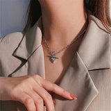 925 Silver Heart Pendant Necklaces for Women Minimalist Light Necklace