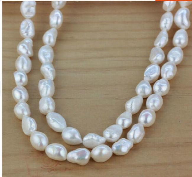 Baroque Pearl Necklace 32in 9-10mm Single Strand