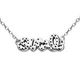 Love Necklace 925 Silver Chain Pendant Jewelry