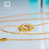 CHENJI S925 Silver Flag Chinese Wind Jade Necklace Female Peace Lock