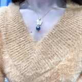 Fritillaria Butterfly Pendant Freshwater Pearl Collar Chain