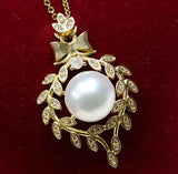 10-11mm Pearl Pendant Clavicle Chain Necklace