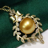 10-11mm Pearl Pendant Clavicle Chain Necklace
