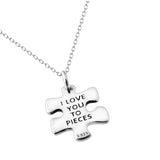 S925 Silver Letter Pendant Necklace