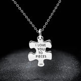 S925 Silver Letter Pendant Necklace
