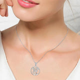 Sterling Silver Elk Pendant Necklace for Christmas