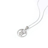 Sterling Silver Elk Pendant Necklace for Christmas
