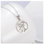 Sterling Silver Elk Pendant Necklace for Christmas