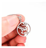 Sterling Silver Elk Pendant Necklace for Christmas
