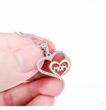 Gold-Plated Heart Necklace with Letter Pendant for Women