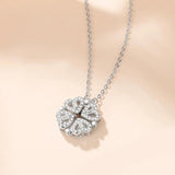 925 Silver Four Leaf Clover Necklace for Women