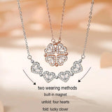 925 Silver Four Leaf Clover Necklace for Women