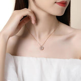 925 Silver Four Leaf Clover Necklace for Women