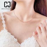 CHENJI S925 Silver Fairy Clavicle Chain Necklace