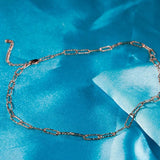 CHENJI S925 Silver Fairy Clavicle Chain Necklace