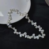 Baroque Freshwater Pearl Oval Necklace for Women