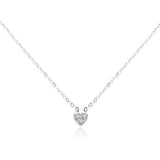 Heart Shape Pendant Necklace for Women 925 Silver Jewelry