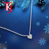 Heart Shape Pendant Necklace for Women 925 Silver Jewelry