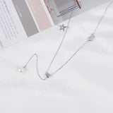 Women Star Pendant 925 Sterling Silver Necklace
