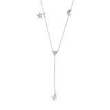 Women Star Pendant 925 Sterling Silver Necklace