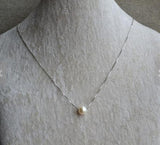 8MM Single Freshwater Pearl 925 Sterling Silver Choker Necklace