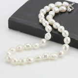 10-11mm White Baroque Freshwater Pearl Necklace