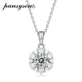 1CT Moissanite Pendant Necklace 925 Sterling Silver