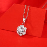 1CT Moissanite Pendant Necklace 925 Sterling Silver