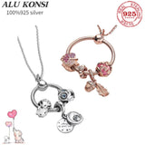 Real 925 Sterling Silver Pan Necklace For Women