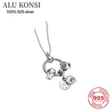 Real 925 Sterling Silver Pan Necklace For Women