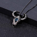 GEM'S BEAUTY Cow Pendant Necklace Real 925 Sterling Silver