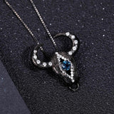 GEM'S BEAUTY Cow Pendant Necklace Real 925 Sterling Silver