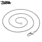 925 Silver Cuban Chain Necklace Men's