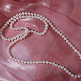 Classic Sweater Chain Freshwater Pearls Necklace Boutique Jewellery