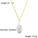 Baroque Pearl Necklace 925 Sterling Silver Chain Freshwater Pendant Jewelry